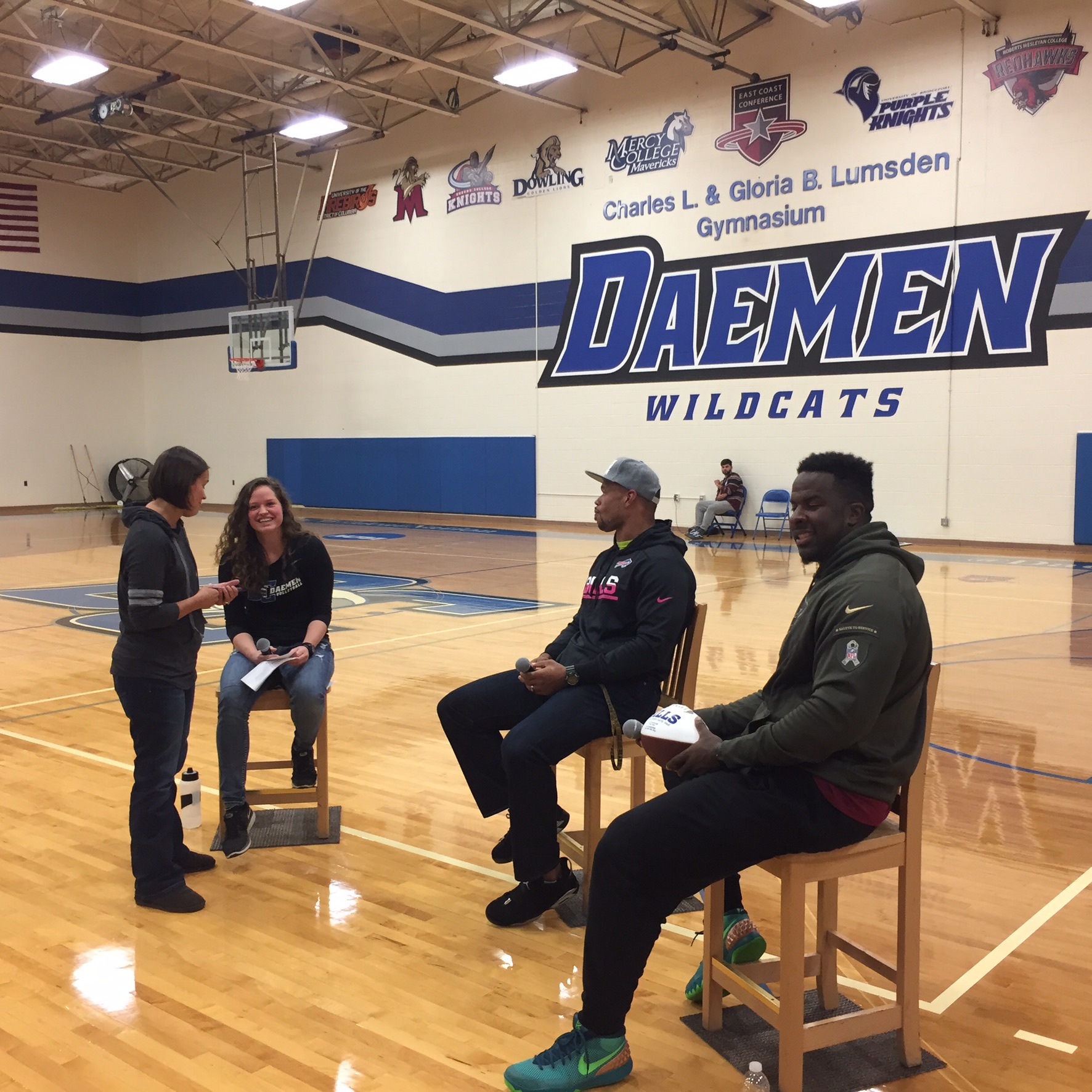 Buffalo Bills players hold Q&A and meetandgreet session with Daemen